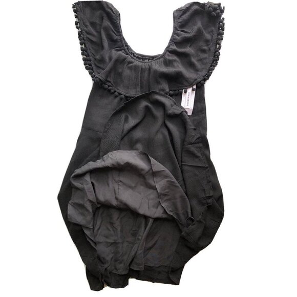 Glamorous Women's Black Pom Down Dress Size XS Nasty Gal $68 - Picture 5 of 12